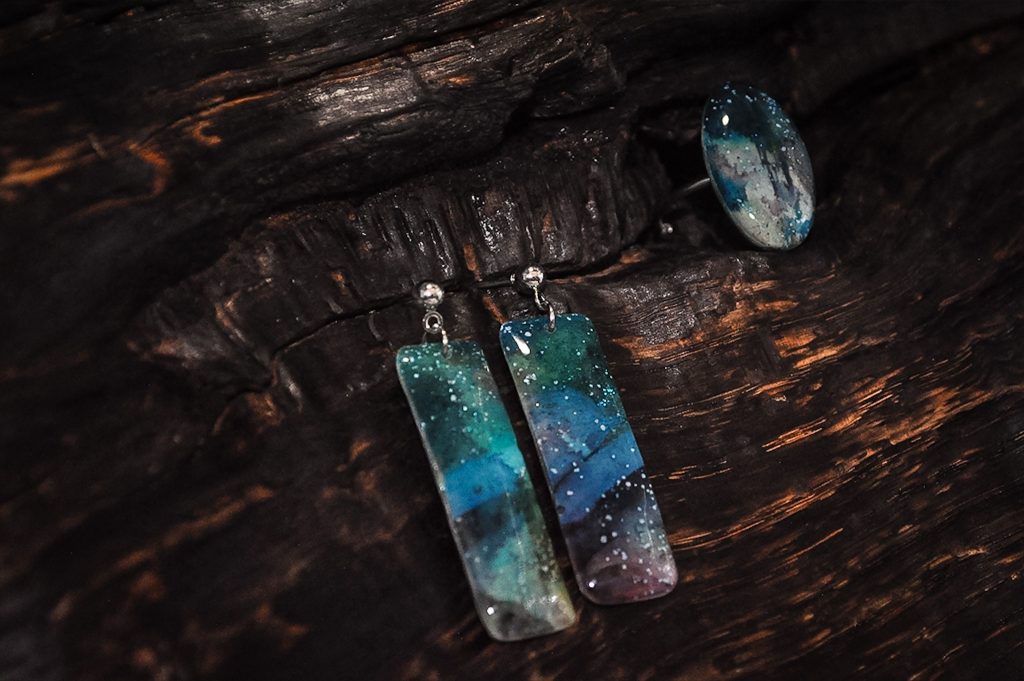 Beautiful Mess Set - Dangle Earrings and Ring