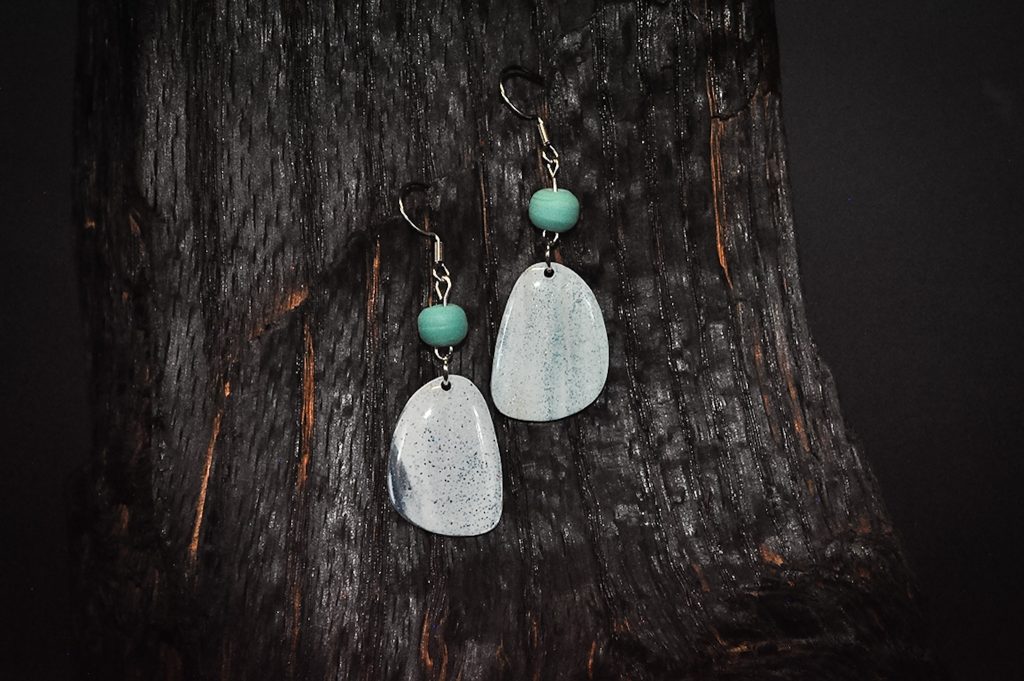 Shoreline Pebble Series - Pebbled Sandstone - Dangle Earrings