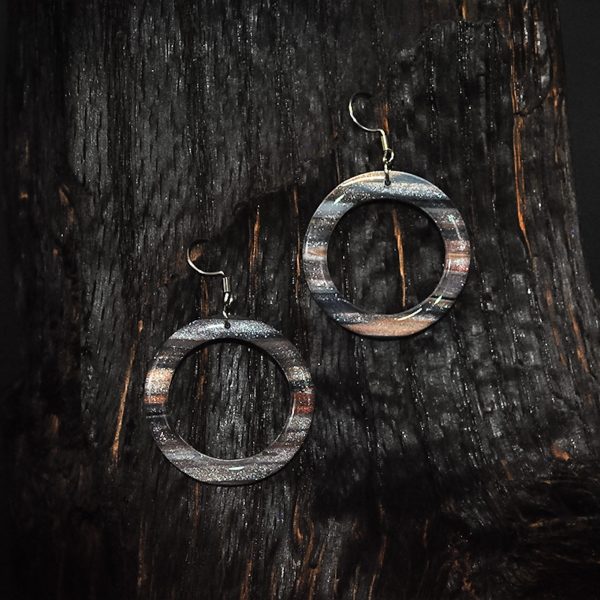 Shoreline Series - Dangle Hoops Earrings - Medium