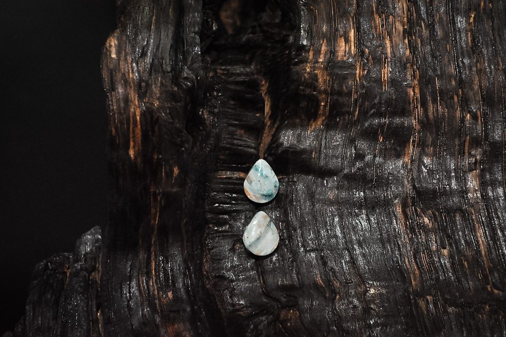 Shoreline Pebble - Teardrop Pebble - Stud Earrings