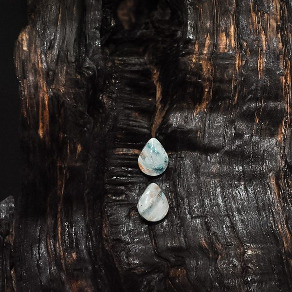 Shoreline Pebble - Teardrop Pebble - Stud Earrings