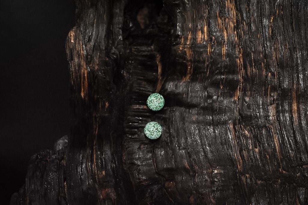 Speckled Series - Verdigris Vine - Stud Earrings