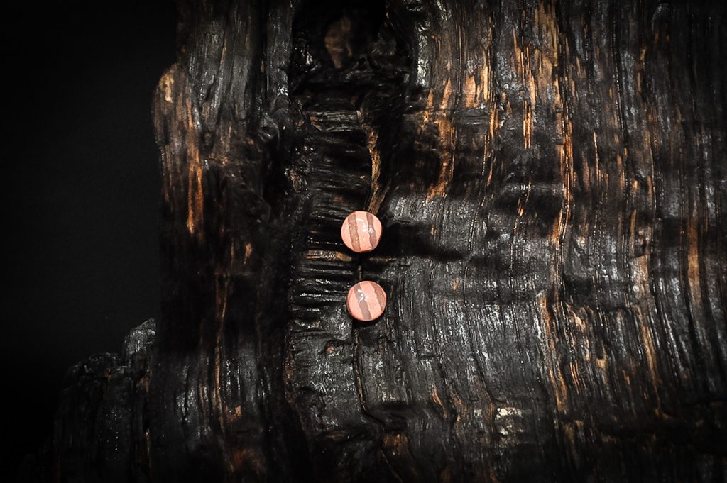 Sweet Simplicity - Dreamsicle Stripe - Stud Earrings
