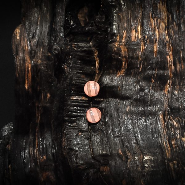 Sweet Simplicity - Dreamsicle Stripe - Stud Earrings