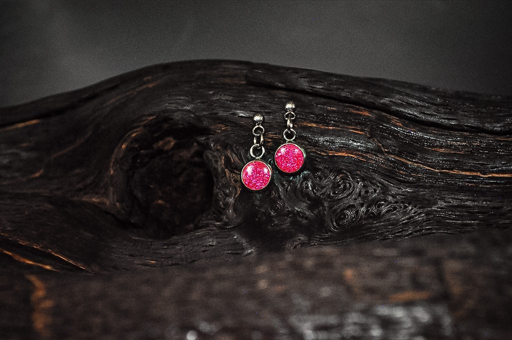 The Cobbled Curios - Electric Petal - Dangle Earrings