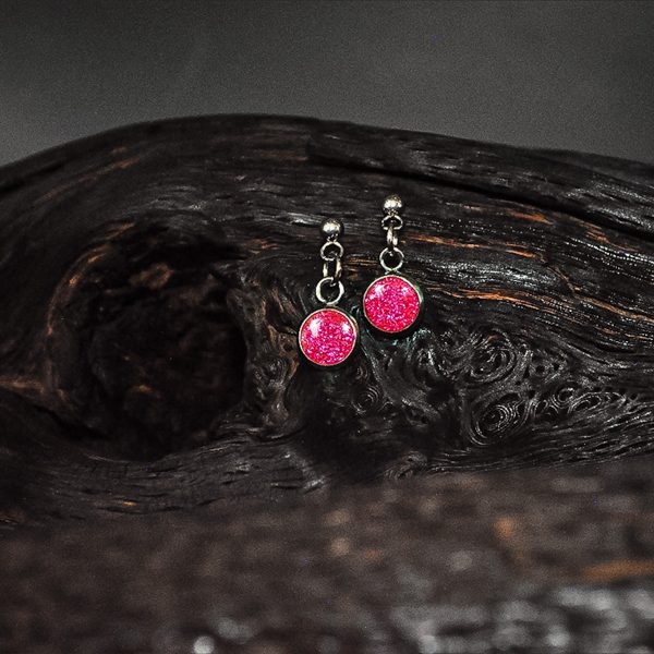 The Cobbled Curios - Electric Petal - Dangle Earrings