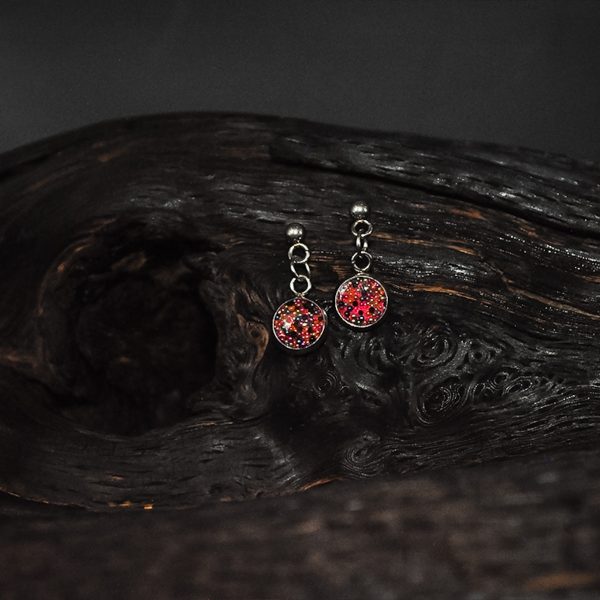 The Cobbled Curios - Mosaic Bloom - Dangle Earrings