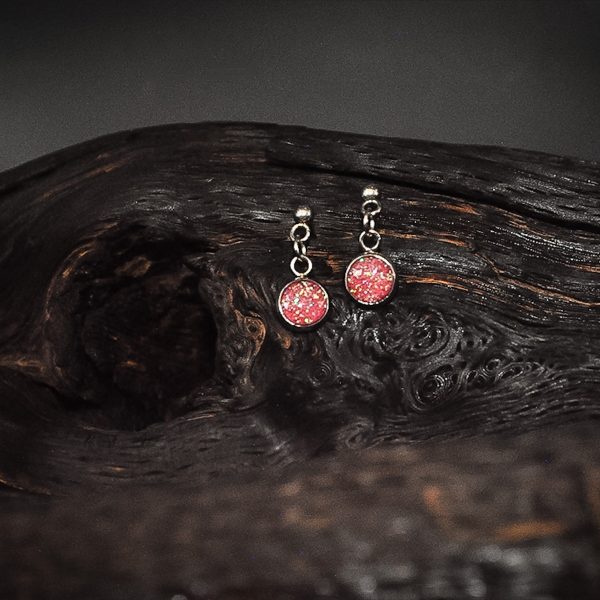 The Cobbled Curios - Opalescent Glow - Dangle Earrings