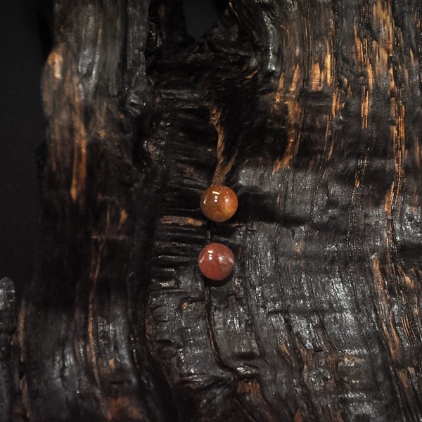 Watercolor Series - Sunset Orange - Stud Earrings