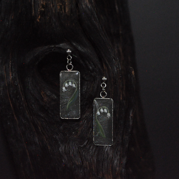 Woodland Garden Series - Lily of the Valley - Dangle Earrings
